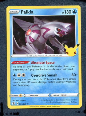 宝可梦PTCG 英文版国际版正版卡牌 庆典 帕路奇亚 CEL-004 美版