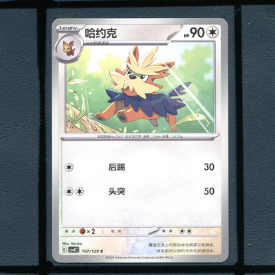 哈约克CSV4C-107宝可梦正版卡牌简中嘉奖回合