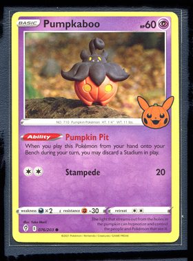 宝可梦PTCG英文版国际版美版 万圣节2022 南瓜精 TT-CHRE-076