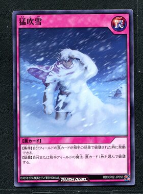 游戏王RD 正版卡牌 超速决斗 猛吹雪  KP02-JP050