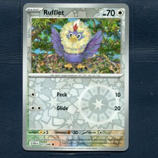 宝可梦PTCG 正版卡牌 漆黑伏特 毛头小鹰 BLK-077 反闪 美版