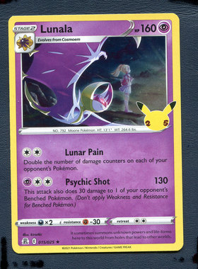 宝可梦PTCG 英文版国际版正版卡牌 庆典 露奈雅拉 CEL-015 美版