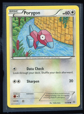 宝可梦卡牌美版英文版国际版 上古起源多边兽 AOR-64 C PORYGON