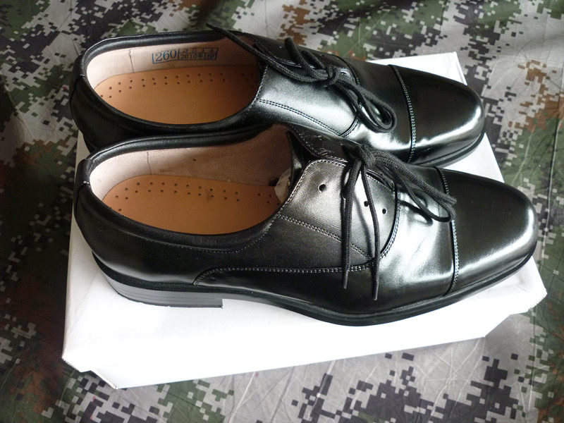 Boots militaires pour homme en cuir - Ref 1402350 Image 1