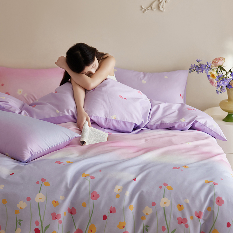 多喜爱 商场同款正品 25春夏新品 春天花卉全棉田园小清新四件套