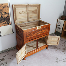 樟木箱子收藏箱字画箱衣箱全樟木中式 家具嫁妆箱多种图案厂家直销
