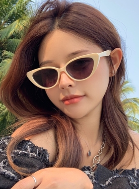 墨镜椭圆欧美女猫眼太阳镜