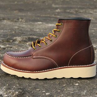 美式 固特异工艺情侣款 真皮复古高帮工装 鞋 靴 875马丁机车靴四季