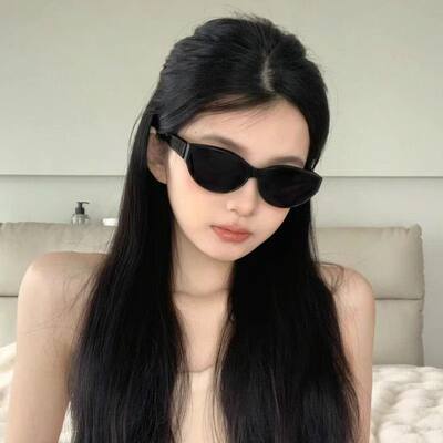 jennie同款墨镜女复古辣妹猫眼小框眼镜偏光防紫外线太阳镜小脸