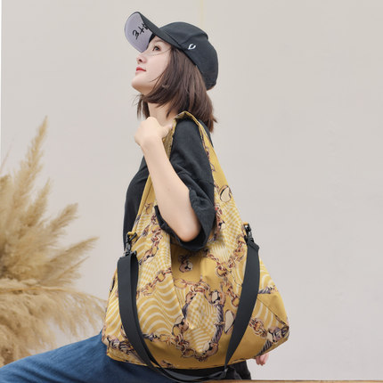 复古文艺范手提布包包女士背包大容量单肩子母袋原创宽肩带斜挎包