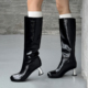 高级感炸街真皮高跟长靴25冬新款 气质百搭骑士靴女高筒靴长筒靴子