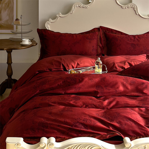 复古美式田园风婚庆100支四件套