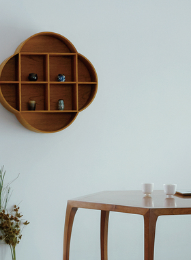 璞素咏梅多宝格新中式原创设计文人家具实木装饰陈列展示收纳架