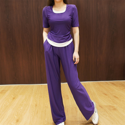 时尚休闲运动套装2024新款阔腿裤