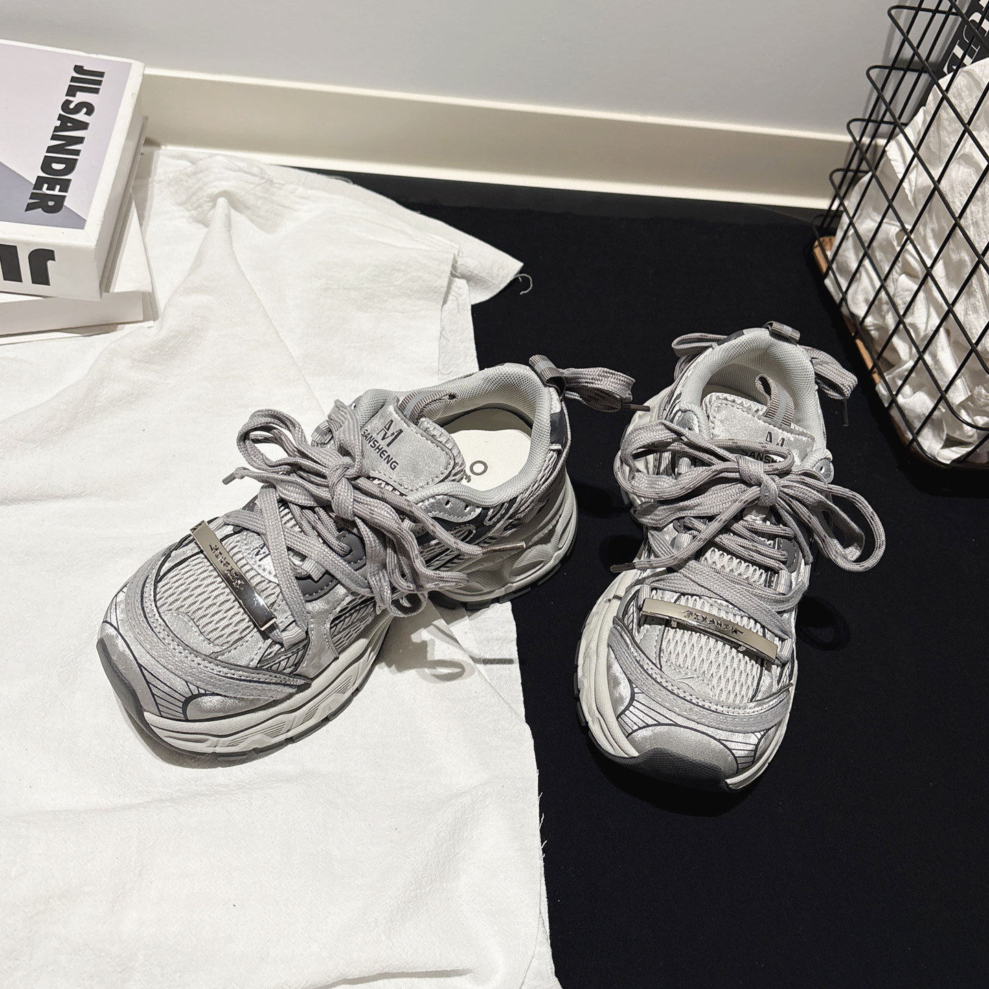 5CM增高~轻便厚底走秀款老爹鞋女配袜子休闲鞋ins甜酷风运动鞋女,女鞋,时尚休闲鞋,淘宝优惠券,粉丝福利购,淘宝优惠卷