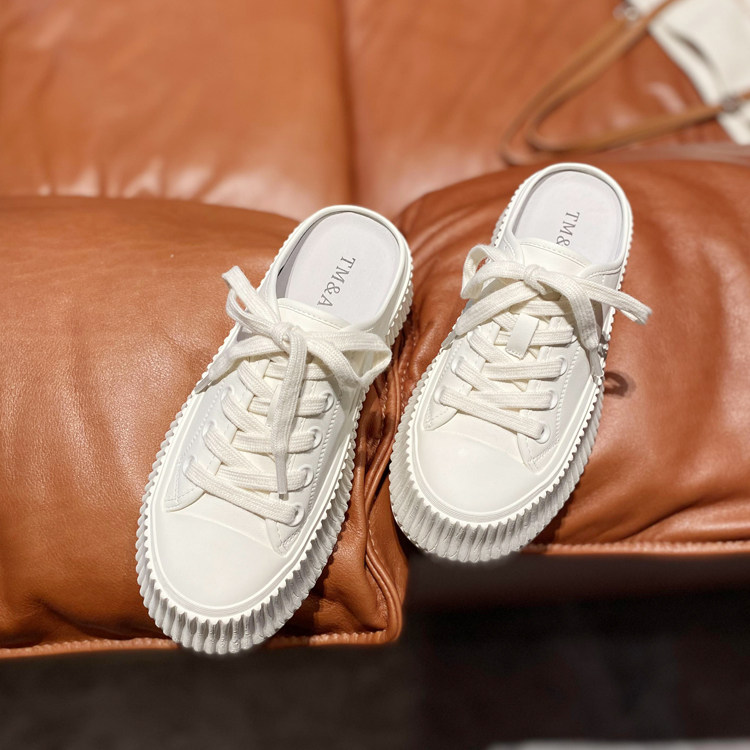 配裙子休闲板鞋女真皮厚底包头拖2025夏新款外穿拖鞋学生女鞋半拖,女鞋,包头拖,淘宝优惠券,粉丝福利购,淘宝优惠卷