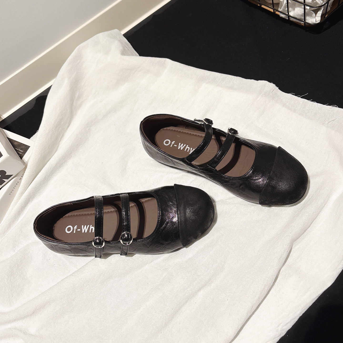 搭配袜子~双皮带扣超软平底玛丽珍鞋仙女风平跟单鞋浅口圆头女鞋,女鞋,玛丽珍鞋,淘宝优惠券,粉丝福利购,淘宝优惠卷