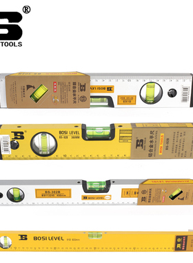 波斯工具 铝合金水平尺(强磁)高精度 测量工具BS-302B91B 0.3-2米