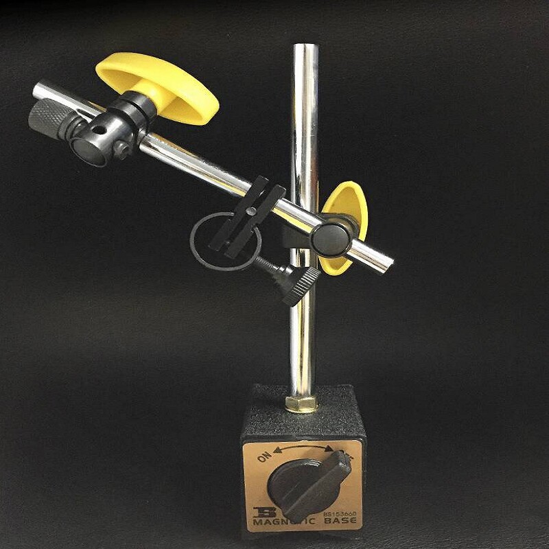 波斯开关式万向强磁力杠杆百分表座磁性底座磁铁支架表架包邮