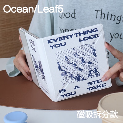 人潮文石leaf5/5+/5c掌阅ocean54保护套kindle oasis23磁吸分离外壳clear7折叠支架4turbo电子书手持清水壳