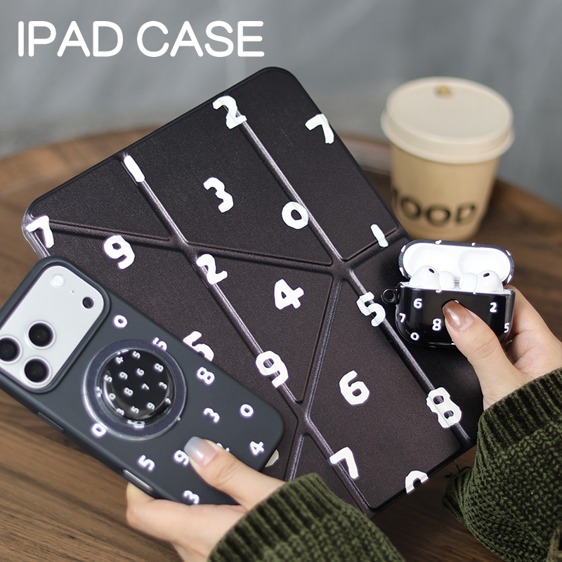 数字Y型亚克力ipad7/8/9保护套2025硬壳Air7/6/5苹果pro11/10.9平板壳iPad10.2/12.9寸防摔笔槽mini67防弯24