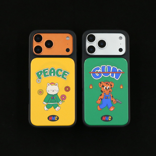 枪枪狗磁吸黑框全包iPhone17/16/15/14苹果手机15/16promax防摔11/12pro15/16pro保护壳13/14/12/17max