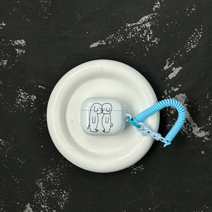 2蓝牙耳机保护套 两只小狗airpodspro2保护套airpodspro菲林硬壳苹果二三代耳机壳airpods3保护套airpods1