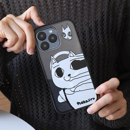 抽象猫苹果iPhone17promax手机壳iPhone16promax/15pro透明磁吸iphone14/13pro防摔壳带支架泡泡骚通用17