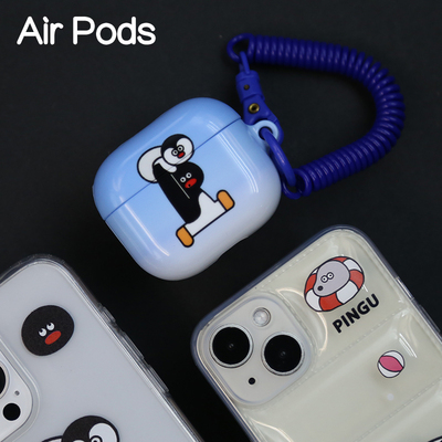 企鹅兄妹airpodspro2保护套airpodspro菲林硬壳苹果二三代耳机保护壳airpods3保护套airpods1/2蓝牙耳机