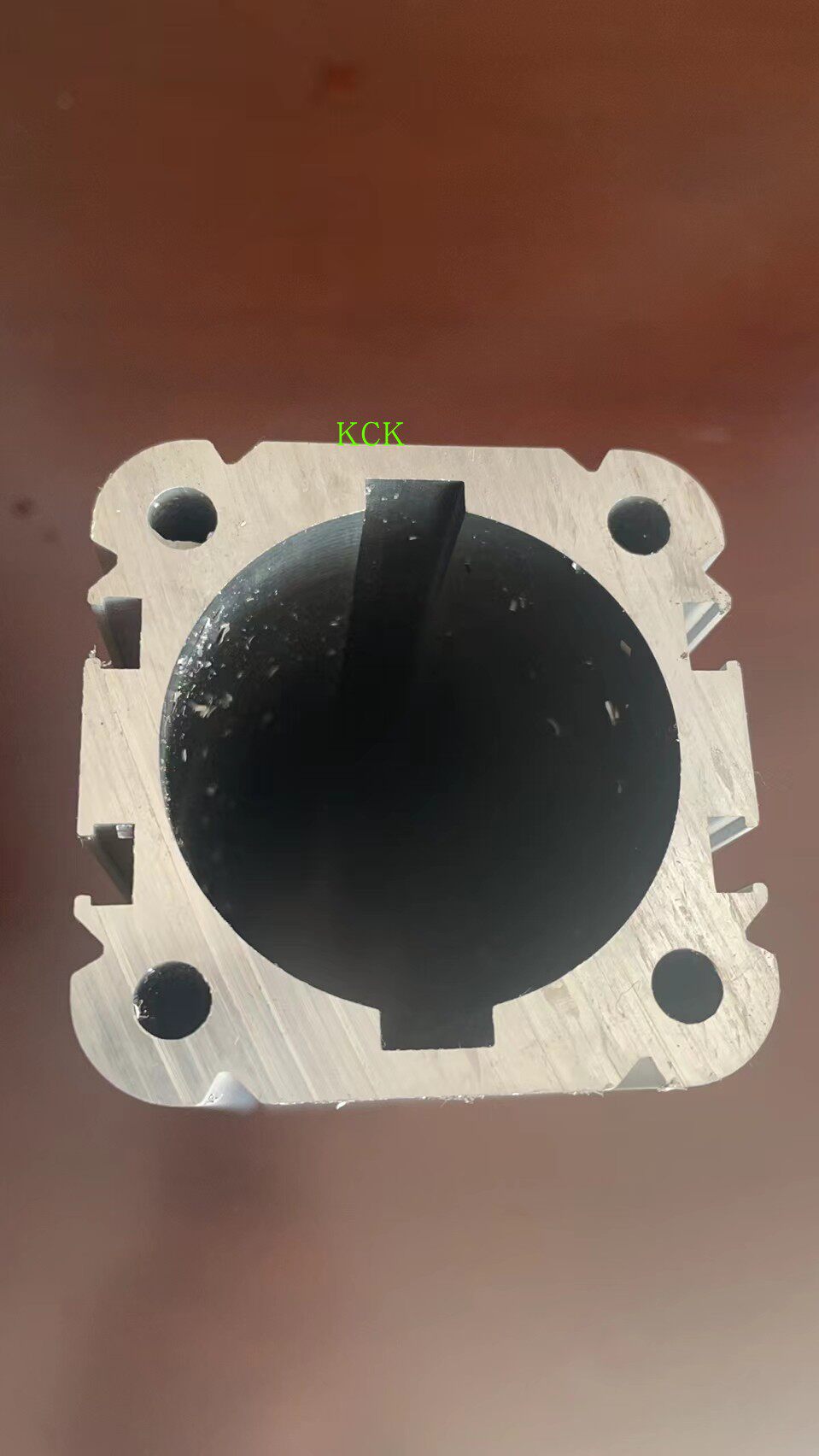 铝合金铝型材铝管气缸筒气缸管电缸气缸内孔两槽定做 dnt40 50 63