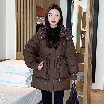 中长款白鸭绒羽绒服2025新款时尚今年流行洋气质爆款冬装女士外套