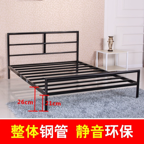 Современная железная кровать стальная труба кровать простая железная полка кровать двуспальная кровать 1,5 метра 1,8 метра односпальная кровать 1,2 метра для девочек кровать