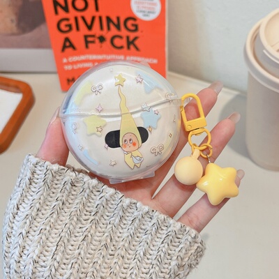 适用m79保护套佐伴M79蓝牙耳机保护壳纽曼M79防摔软壳华强北m79透明卡通图案蓝悦m79耳机套充电仓盒