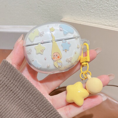 适用vivo tws A4透明耳机壳vivotwsa4新款vivo/iQOO TWS Air3Pro蓝牙耳机套iqooair3保护套可爱卡通硅胶软壳