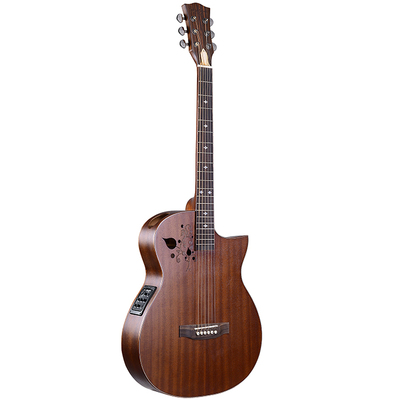 40寸原木民谣电箱初学者入门新手练习吉他它正品女生复古色沐琴薄