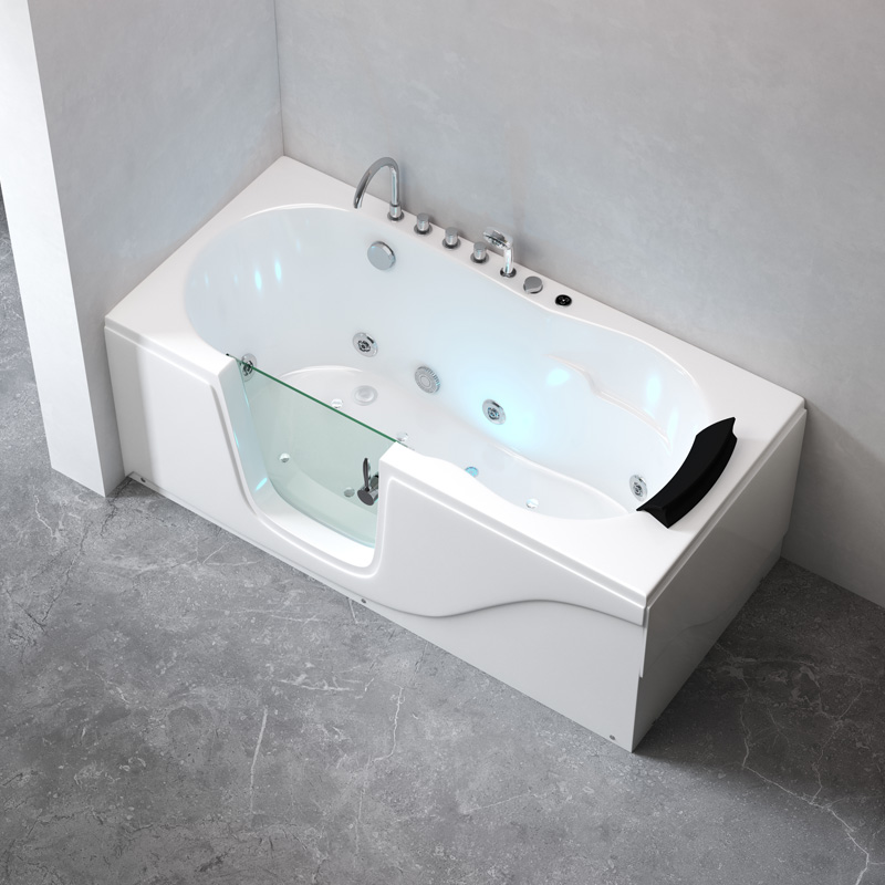 无障碍步入式家用老人躺式浴缸