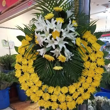 上海速递西宝兴路龙华宝山殡仪馆丧事悼念白事葬礼追悼会鲜花花圈