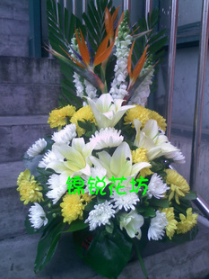 上海鲜花同城速递丧事祭奠祭台桌花小花篮