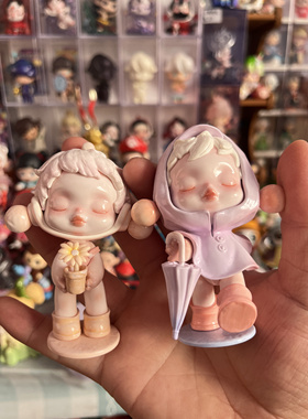 泡泡玛特SKULLPANDA温度系列手办可爱装饰摆件（下雨天+识花香）