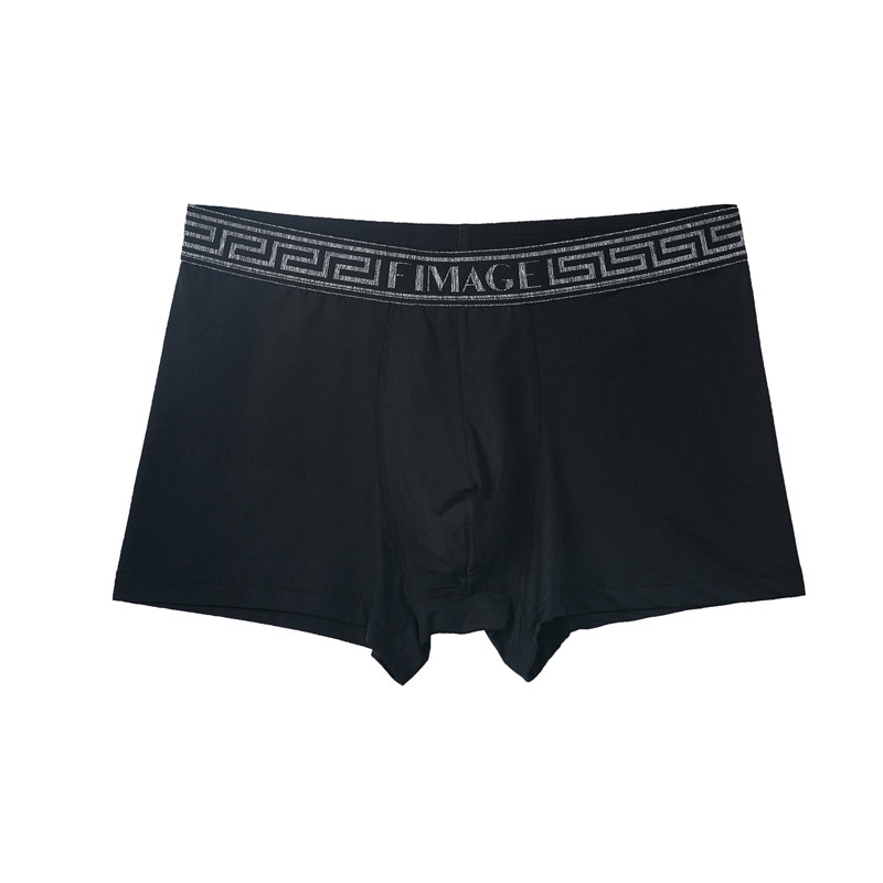 出口日本男士u凸内裤平角裤中腰透气青年个性潮四角裤大码短裤头