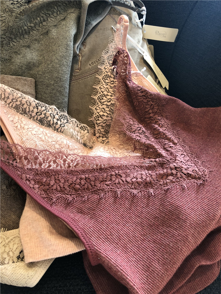 蕾丝保暖吊带蕾丝洋气