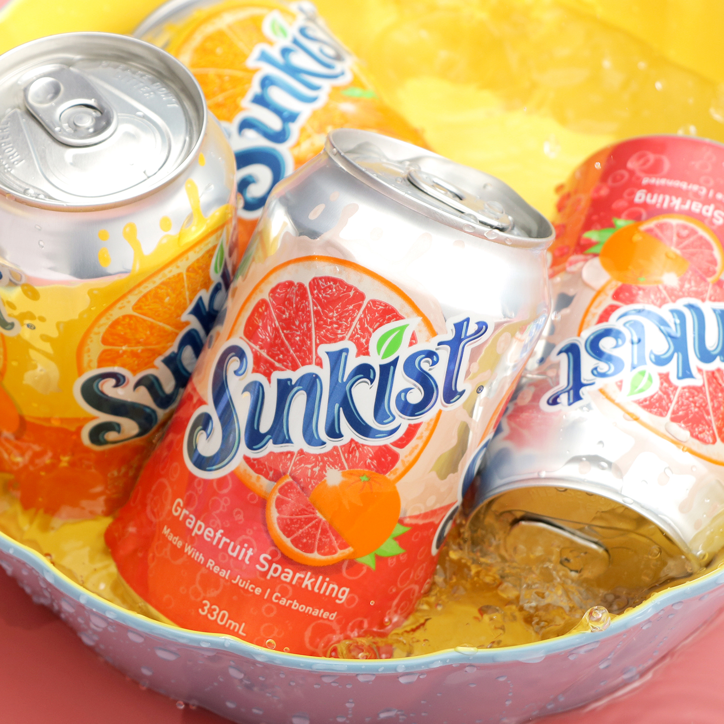sunkist新奇士葡萄柚碳酸汽水