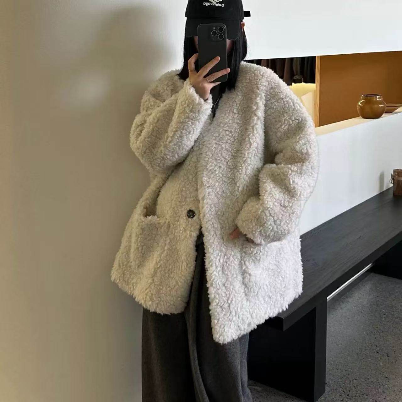 7163/鸡心领阔版皮毛一体外套-093-1.20,女装/女士精品,短外套,淘宝优惠券,粉丝福利购,淘宝优惠卷