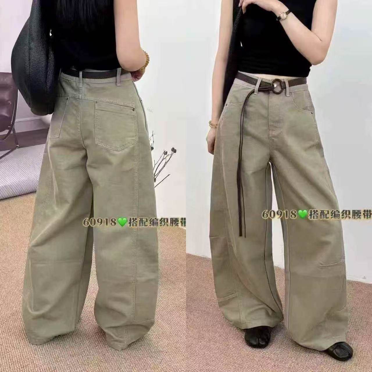 休闲两色设计感弯刀裤-1.18,女装/女士精品,大码裤装,淘宝优惠券,粉丝福利购,淘宝优惠卷