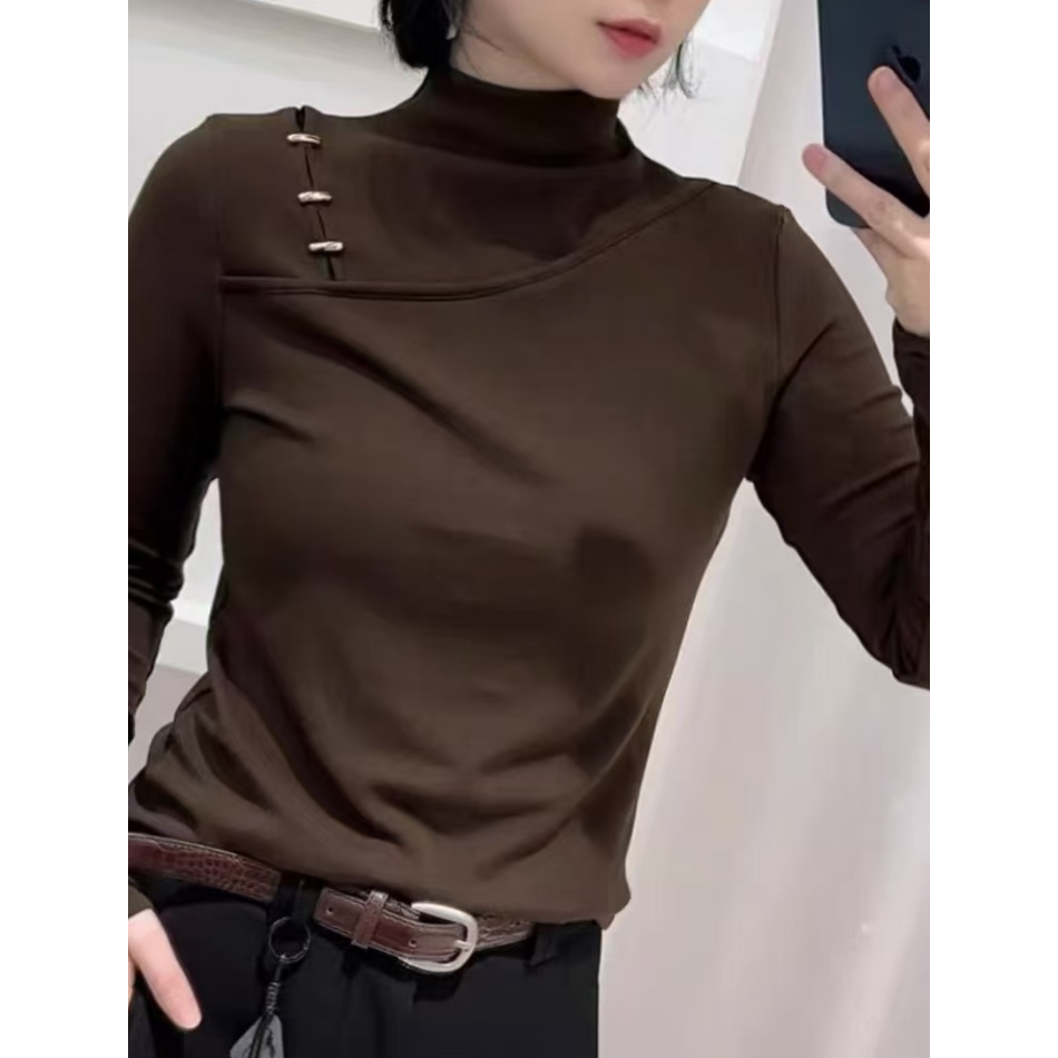 8772/中领加绒三粒金口打底衫上衣-093-11.23