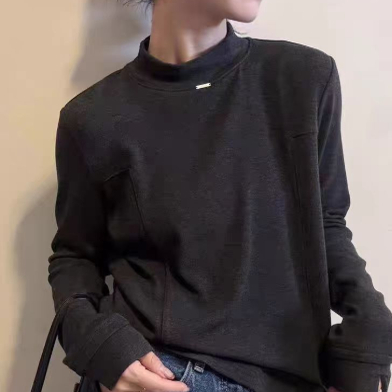 31120/韩米ya加绒中领小线条加绒打底衫-jqb-11.30