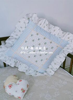 棉花唐家居布艺简单拼花方形含芯