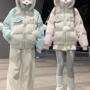 韩版甜美棉衣冬季新款羽绒服学院风可爱少女学生版棉服外套女潮