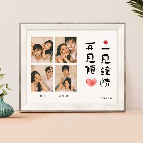 Пигментированный отпечаток рук для влюбленных, памятная фотография, фоторамка на день Святого Валентина, «сделай сам»