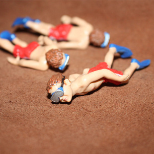 潜水小男孩 海洋场景摆件 safari 仿真人物场景模型玩具